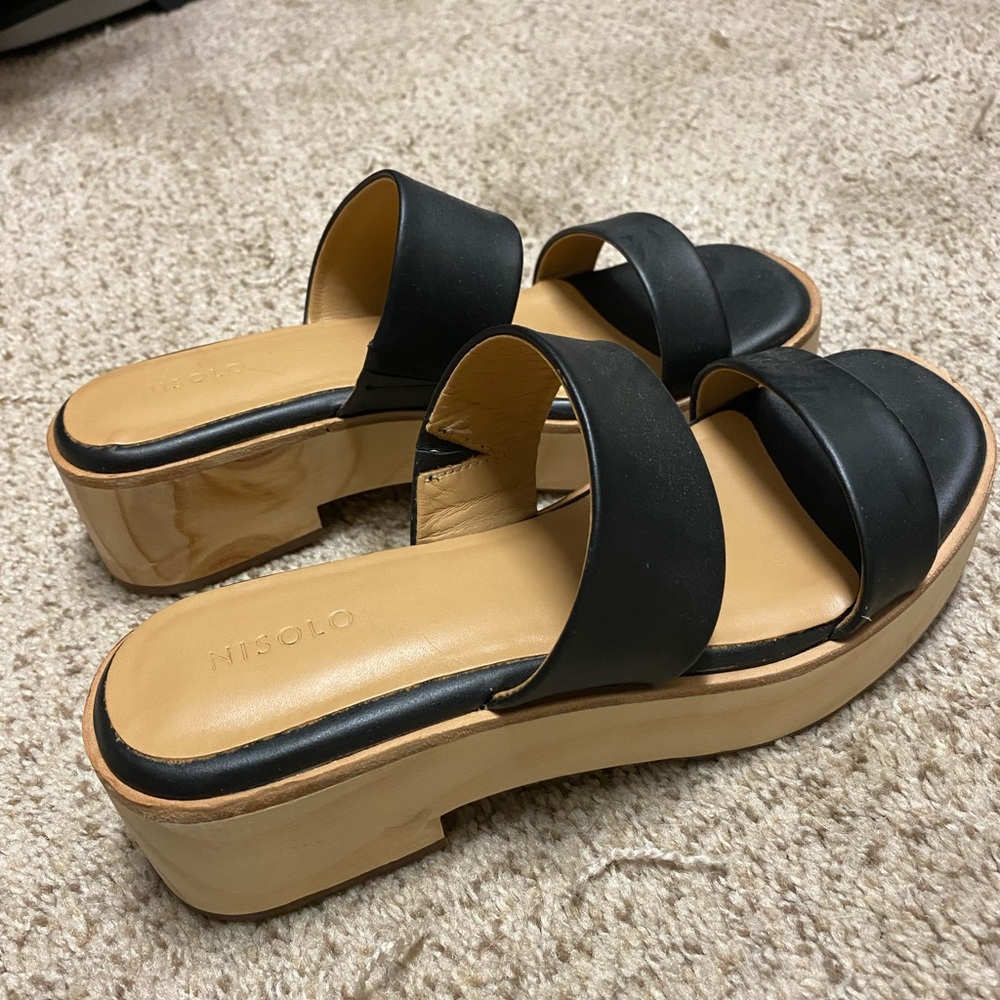 Nisolo Ellie All-Day Woven Clog in Black - Picture 3 of 5